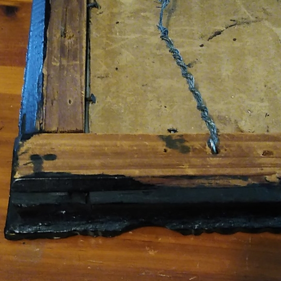 Old Antique Frame with Gentleman Silhouette - Picture 13 of 16